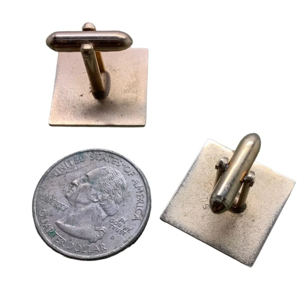 Swank gold tone CuffLinks